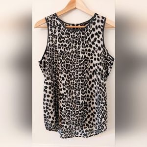 Violet & Claire Medium Cheetah Print Polyester Tank Top Blouse